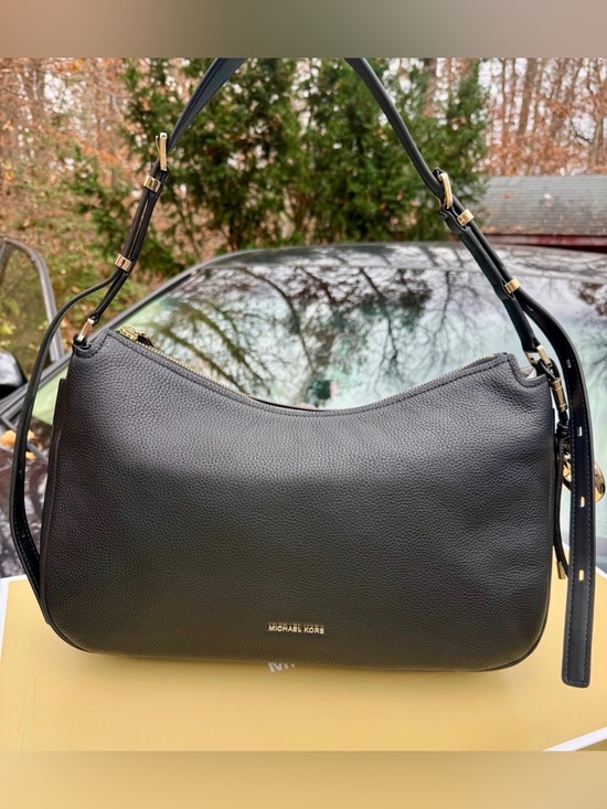 Michael Kors Handbags - Michael Kors Black Pebbled Leather Nolita